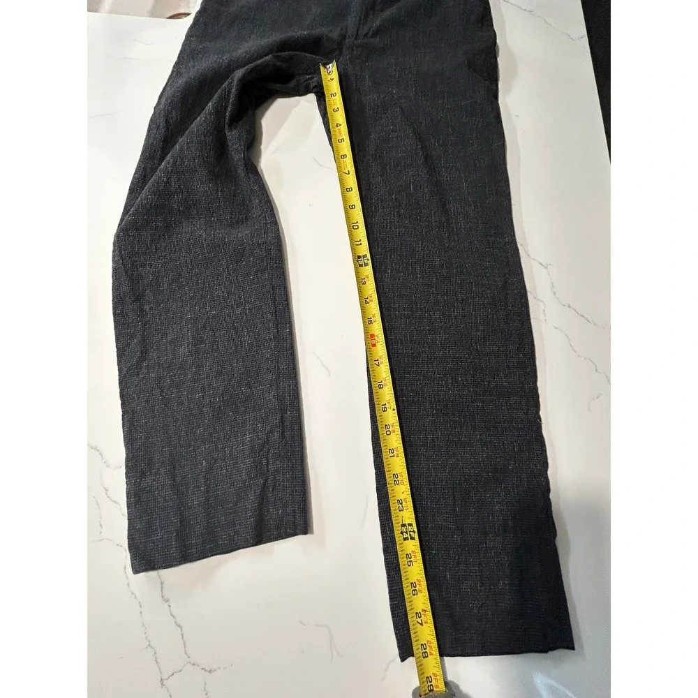 Banana Republic Mens Tessuti di Sondrio Charcoal Crosshatch Dress Pants 32x30